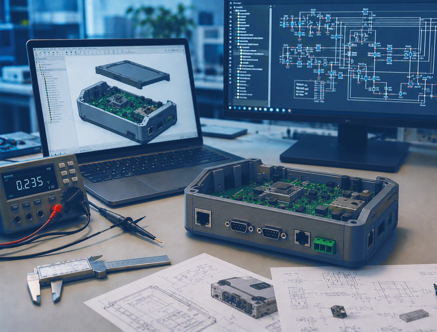 Geräteentwicklung: Prototyp, Messtechnik und Schaltplan
